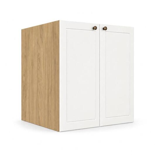 Módulo Balcão 60x68x56cm 2 Portas 100% MDF Cozinha Provence Robel Hanover/Branco Matte
