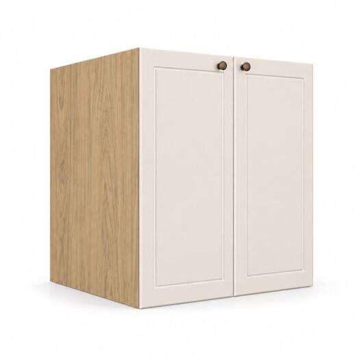 Módulo Balcão 60x68x56cm 2 Portas 100% MDF Cozinha Provence Robel Hanover/Off White Matte