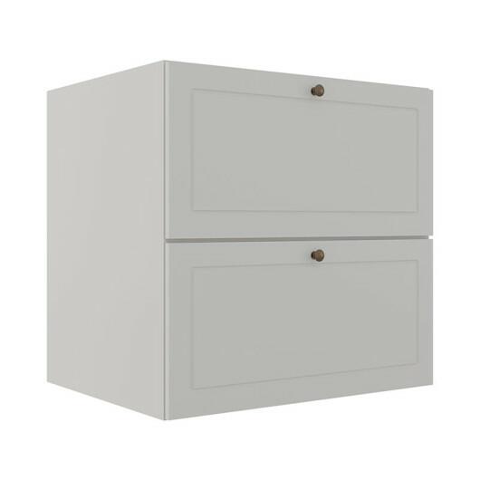 Módulo Balcao 70cm 1 Gaveta 1 Porta Basculante 100% MDF Cozinha Provence Robel Branco/Branco Matte
