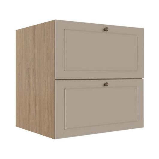 Módulo Balcao 70cm 1 Gaveta 1 Porta Basculante 100% MDF Cozinha Provence Robel Hanover/Fendi Matte