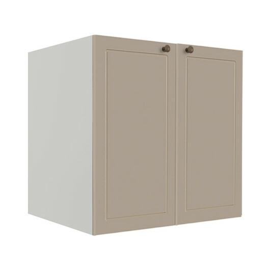 Módulo Balcao 70cm 2 Portas 100% MDF Cozinha Modulada Provence Robel Branco/Fendi Matte