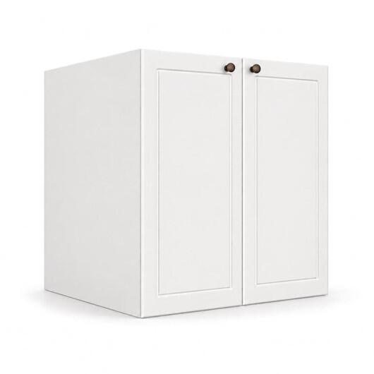 Módulo Balcão 70x68x56cm 2 Portas 100% MDF Cozinha Provence Robel Branco/Branco Matte