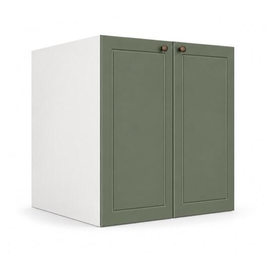 Módulo Balcão 70x68x56cm 2 Portas 100% MDF Cozinha Provence Robel Branco/Salvia Matte