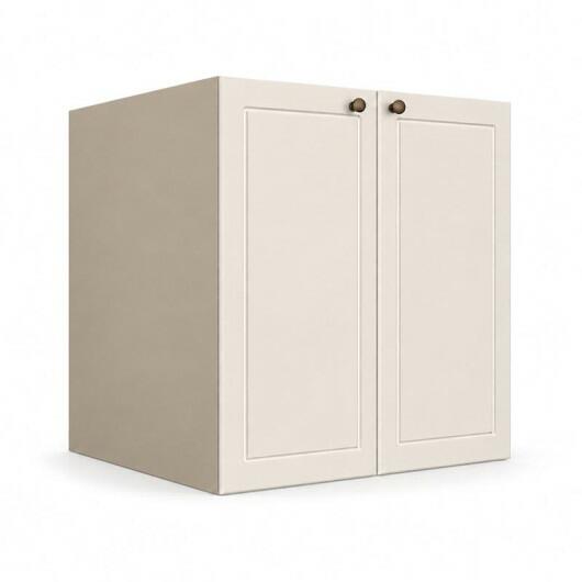 Módulo Balcão 70x68x56cm 2 Portas 100% MDF Cozinha Provence Robel Fendi/Off White Matte