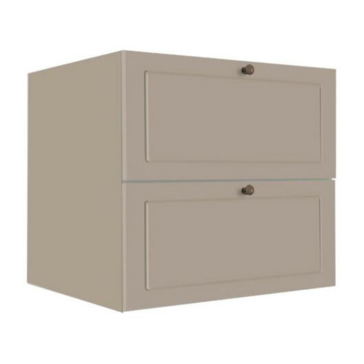 Módulo Balcao 80cm 1 Gaveta 1 Porta Basculante 100% MDF Cozinha Provence Robel Fendi/Fendi Matte