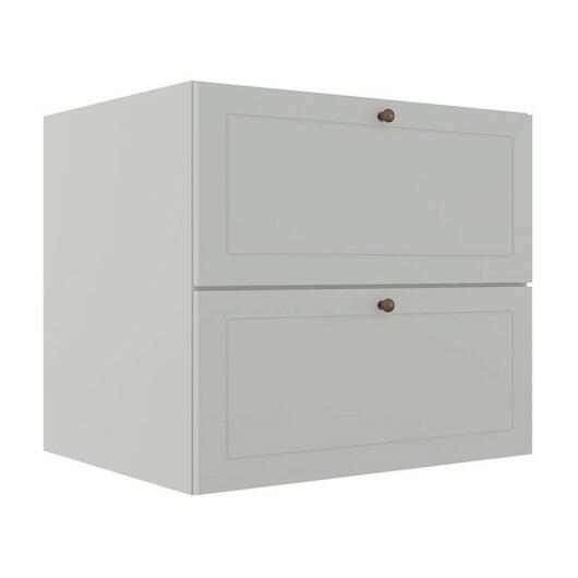 Módulo Balcao 80cm 1 Gaveta 1 Porta Basculante 100% MDF Cozinha Provence Robel Branco/Branco Matte