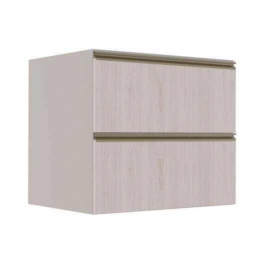 Módulo Balcão 80cm 1 Gaveta 1 Porta Basculante 100% MDF Cozinha Modulada Gold Robel Fendi/Aspen