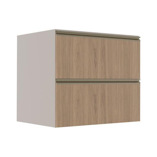 Módulo Balcão 80cm 1 Gaveta 1 Porta Basculante 100% MDF Cozinha Modulada Gold Robel Fendi/Hanover