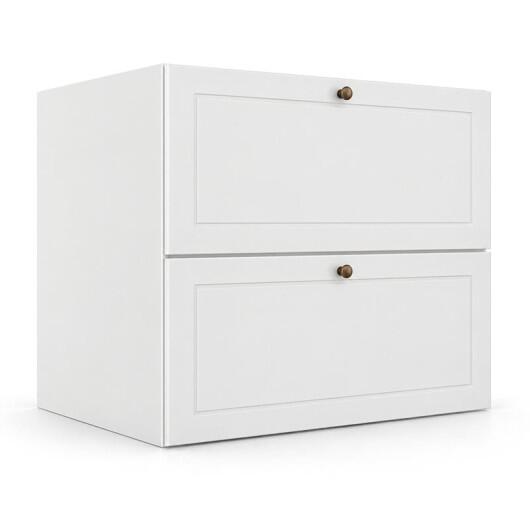 Módulo Balcão 80x68x56cm 1 Gaveta 1 Porta Basculante 100% MDF Cozinha Provence Robel Branco/Branco Matte