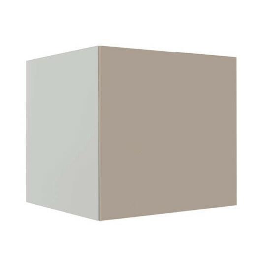 Módulo Balcão 80cm Para Embutir Forno 100% MDF Cozinha Modulada Robel Branco/Fendi Matte