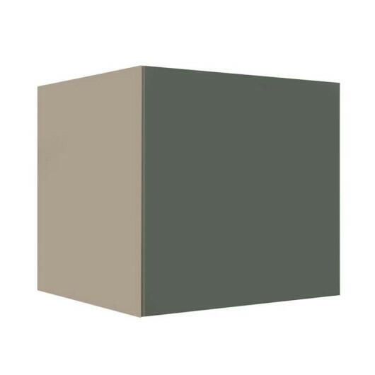 Módulo Balcão 80cm Para Embutir Forno 100% MDF Cozinha Modulada Robel Fendi/Salvia Matte