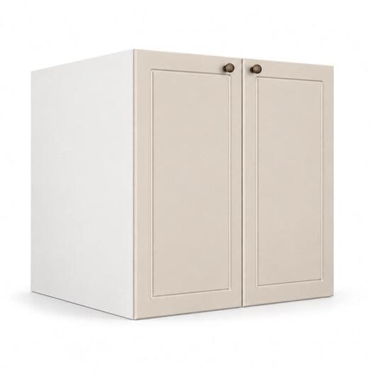 Módulo Balcão 80x68x56cm 2 Portas 100% MDF Cozinha Provence Robel Branco/Off White Matte
