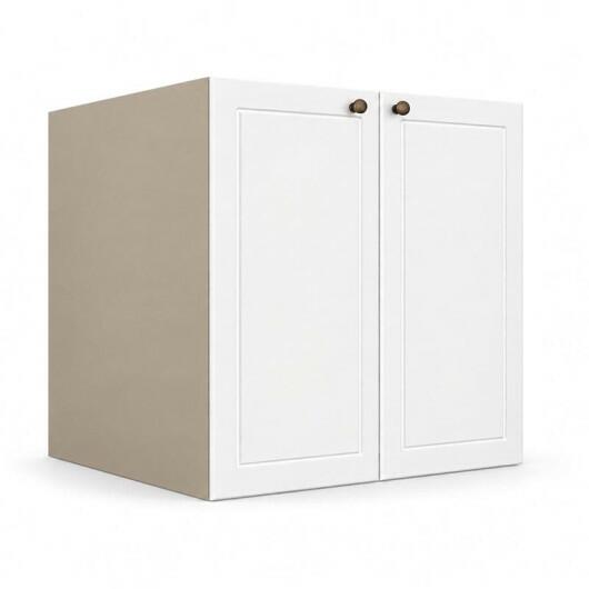 Módulo Balcão 80x68x56cm 2 Portas 100% MDF Cozinha Provence Robel Fendi/Branco Matte