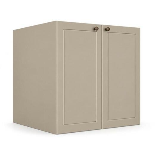 Módulo Balcão 80x68x56cm 2 Portas 100% MDF Cozinha Provence Robel Fendi/Fendi Matte