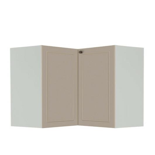 Módulo Balcao de Canto L 94x96cm 100% MDF Cozinha Provence Robel Branco/Fendi Matte