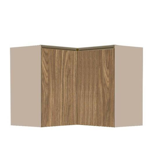 Módulo Balcao de Canto L 94x96cm 100% MDF Cozinha Modulada Gold J Robel Fendi/Amendoeira BP