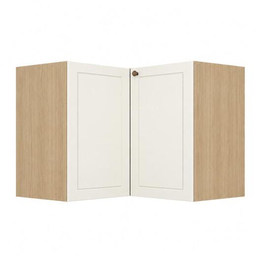 Módulo Balcão Canto L 96x94,5 x 68x56cm 100% MDF Cozinha Provence Robel Hanover/Off White Matte
