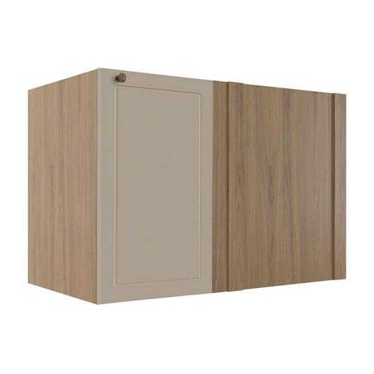 Módulo Balcao de Canto Reto 100cm Direito/Esquerdo 100% MDF Cozinha Provence Robel Hanover/Fendi Matte