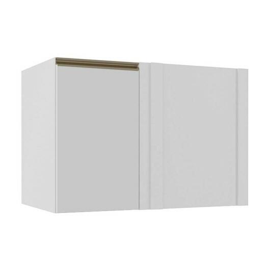 Módulo Balcão De Canto Reto 100cm 100% MDF Cozinha Modulada Gold J Robel Branco/Branco Matte Módulo Balcão De Canto Reto 100cm 100% MDF Cozinha Modulada Gold J Robel Branco/Branco Matte