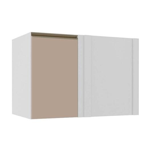 Módulo Balcão De Canto Reto 100cm 100% MDF Cozinha Modulada Gold J Robel Branco/Fendi Matte Módulo Balcão De Canto Reto 100cm 100% MDF Cozinha Modulada Gold J Robel Branco/Fendi Matte