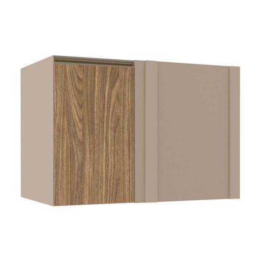 Módulo Balcão De Canto Reto 100cm 100% MDF Cozinha Modulada Gold J Robel Fendi/Amendoeira BP Módulo Balcão De Canto Reto 100cm 100% MDF Cozinha Modulada Gold J Robel Fendi/Amendoeira BP