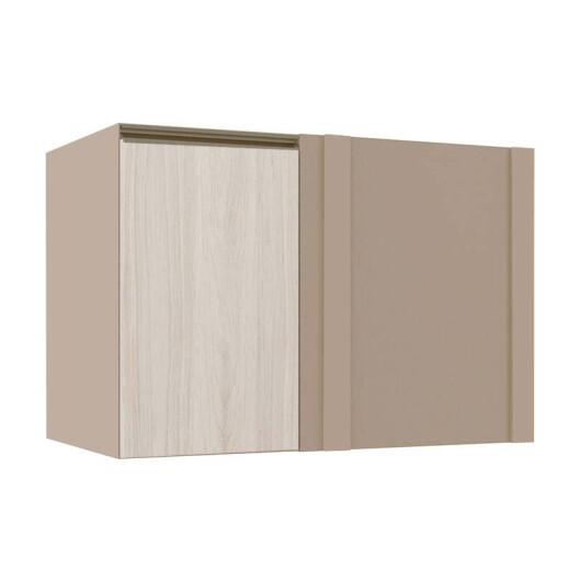 Módulo Balcão De Canto Reto 100cm 100% MDF Cozinha Modulada Gold J Robel Fendi/Aspen