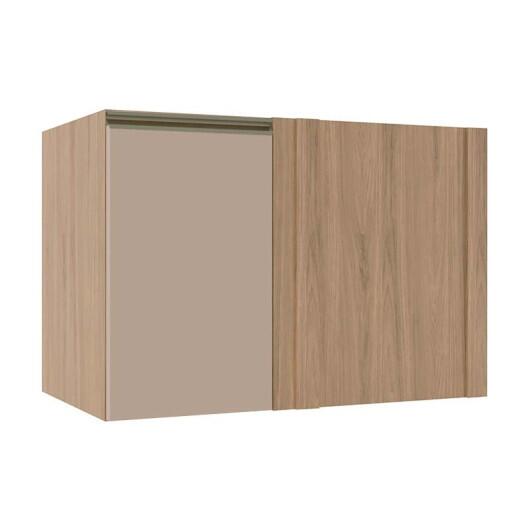 Módulo Balcão De Canto Reto 100cm 100% MDF Cozinha Modulada Gold J Robel Hanover/Fendi Matte