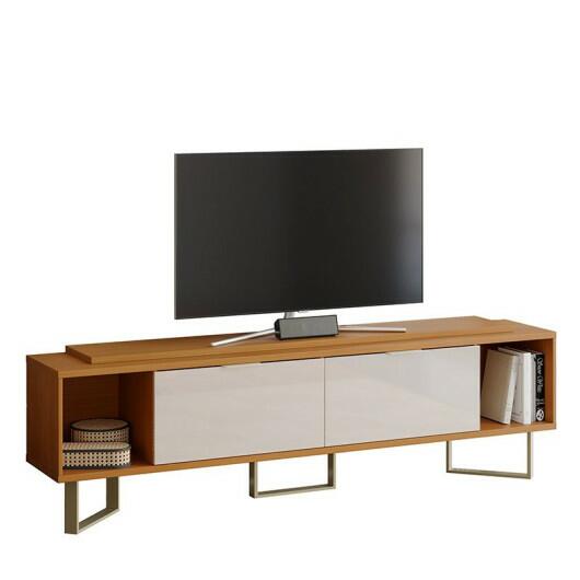 Rack Para TV 75 Polegadas Sagary 2.1 EAX Móveis Tauari/Off White