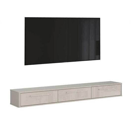 Rack Suspenso de Parede 180cm Sala Quarto Bancada Bali 1.8 Lukaliam Off White