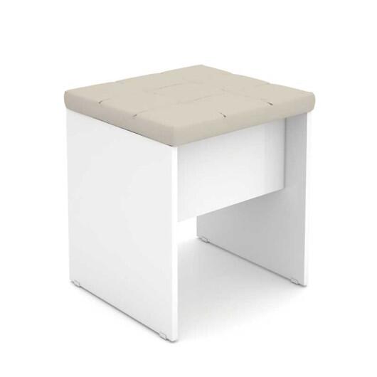 Banqueta para Penteadeira Anita Mirarack Branco