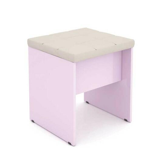 Banqueta para Penteadeira Anita Mirarack Rosa