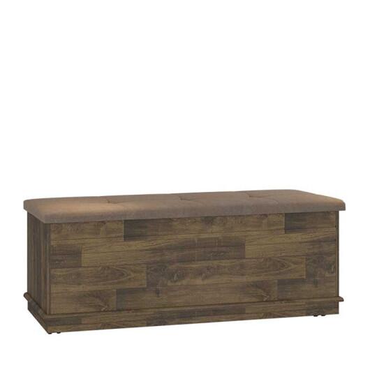 Baú Calçadeira com Capitonê Gênova RV Móveis Amadeirado