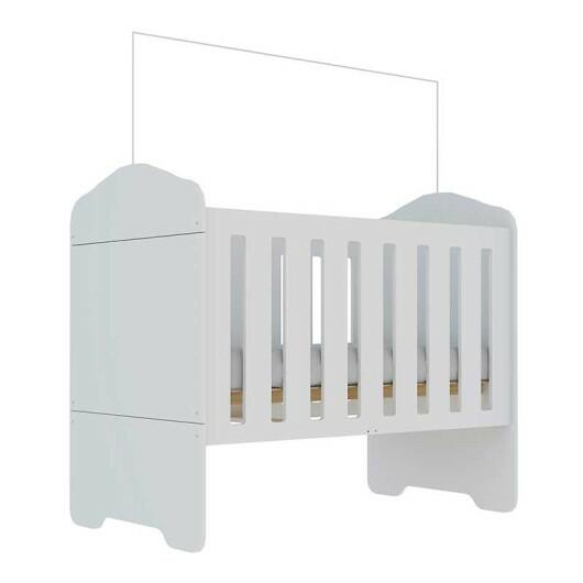 Berço Americano 2 em 1 Mini Cama Lua Gelius Branco