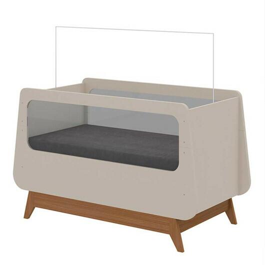 Berço Americano Com 3 Regulagem de Altura Nuvem Gelius Off White