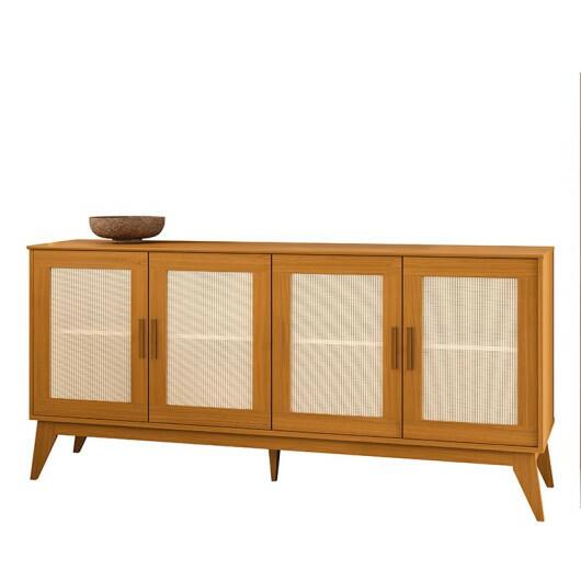 Buffet Sala Jantar Ratan 4 Portas 172cm Andorra EDN Cedro