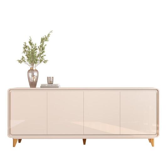 Buffet Sala Jantar 218cm 4 Portas Cantos Arredondado Liv 2.2 EDN Off White