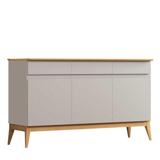 Buffet 140cm Sala Jantar 3 Portas Magnum EDN Fendi/Freijo