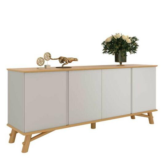 Buffet Sala Jantar 190cm 4 Portas Norman EDN Fendi/Freijo