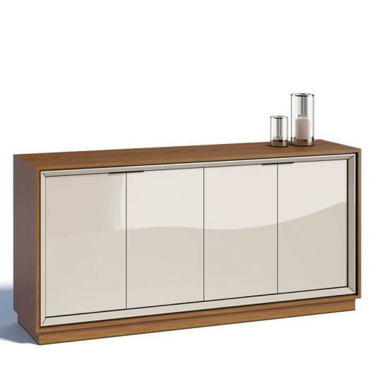 Buffet Para Sala de Jantar 4 Portas 1.60 Ópera Imcal Off White/Freijó