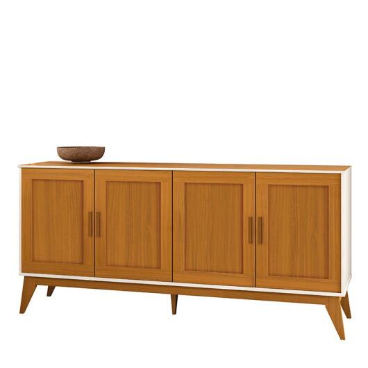 Buffet Sala Jantar 172cm Vintage Provençal 4 Portas Sierra 1.7 EDN Cedro/Off White