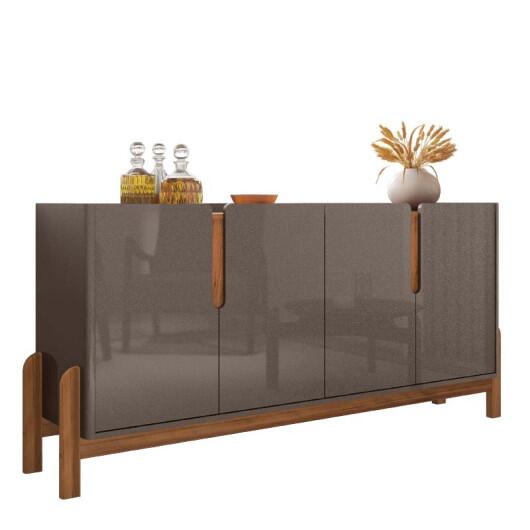 Buffet Balcão Sala de Jantar 4 Portas Lizz 1.7 Casa D Cinza/Cedro