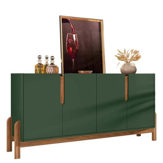 Buffet Balcão Sala de Jantar 4 Portas Lizz 1.7 Casa D Verde/Cedro