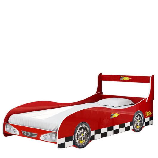 Cama de Solteiro Carro Rally Gelius Vermelho