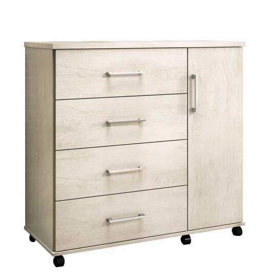Cômoda Sapateira 4 Gavetas Belle Lukaliam Champagne