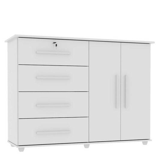 Cômoda com Sapateira Jade Mirarack Branco