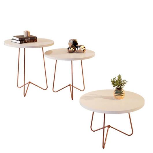 Conjunto de Mesas Para Sala 8004 8005 8006 JB Bechara Pérola/Bronze