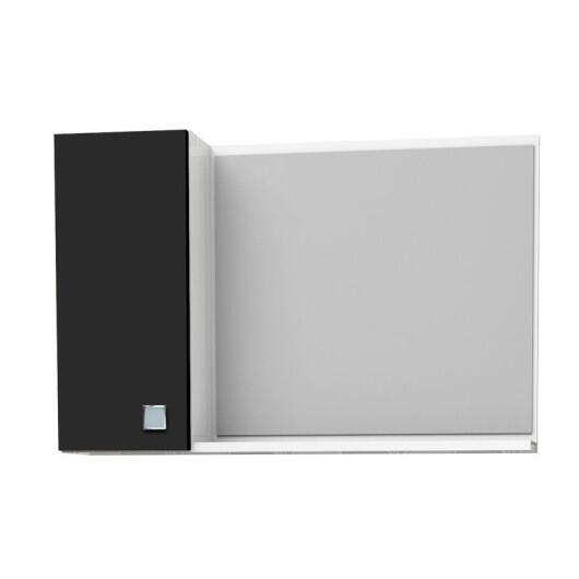 Espelho Para Banheiro Madeira Moara 60 Cozimax Branco/Preto