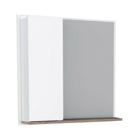 Espelho Para Banheiro Madeira Iara 60 Cozimax Branco/Tamarindo