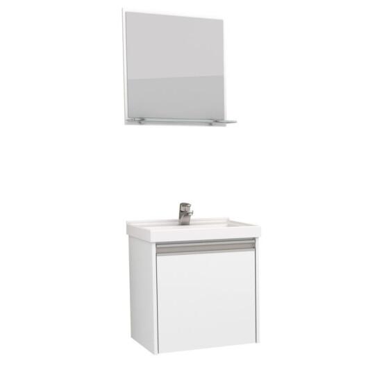 Conjunto Para Banheiro Madeira Rubi 40 Cozimax Branco