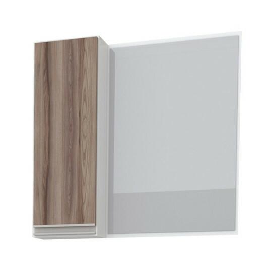Espelho Para Banheiro Madeira Ibaté 60 Cozimax Branco/Tamarindo